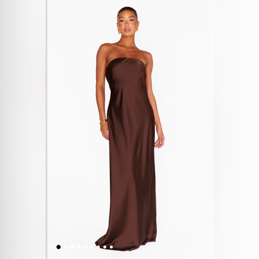 Show Me Your MuMu Brown Maxi Dress